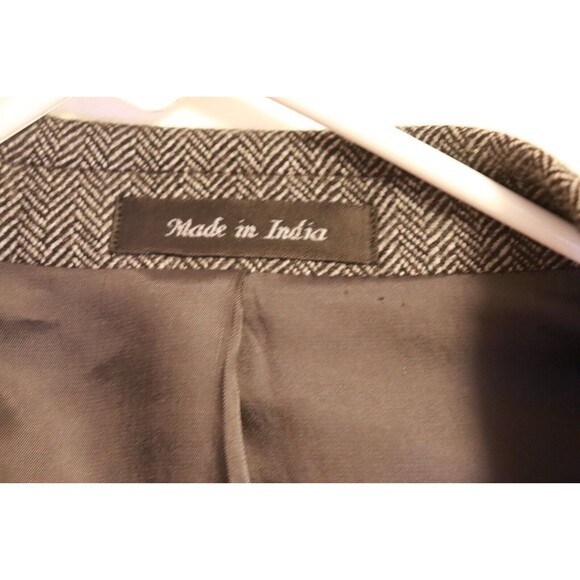 Lauren Ralph Lauren Mens Houndstooth Wool Sport Coat Blazer Suit Jacket Sz 47L - Picture 4 of 11
